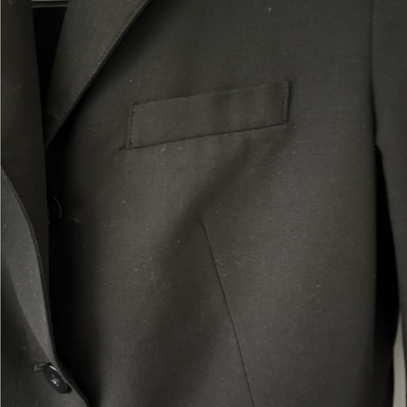 The Limited Stretch Black Blazer Size S Fitted Career Jacket 3 Button Tailored - Picture 7 of 15